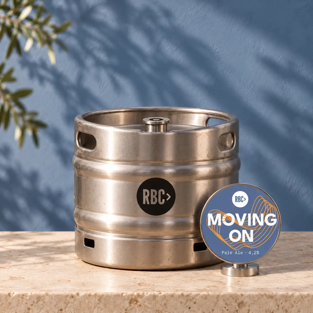 Fût inox avec cavalier de pompe Moving On — Fût 30 L