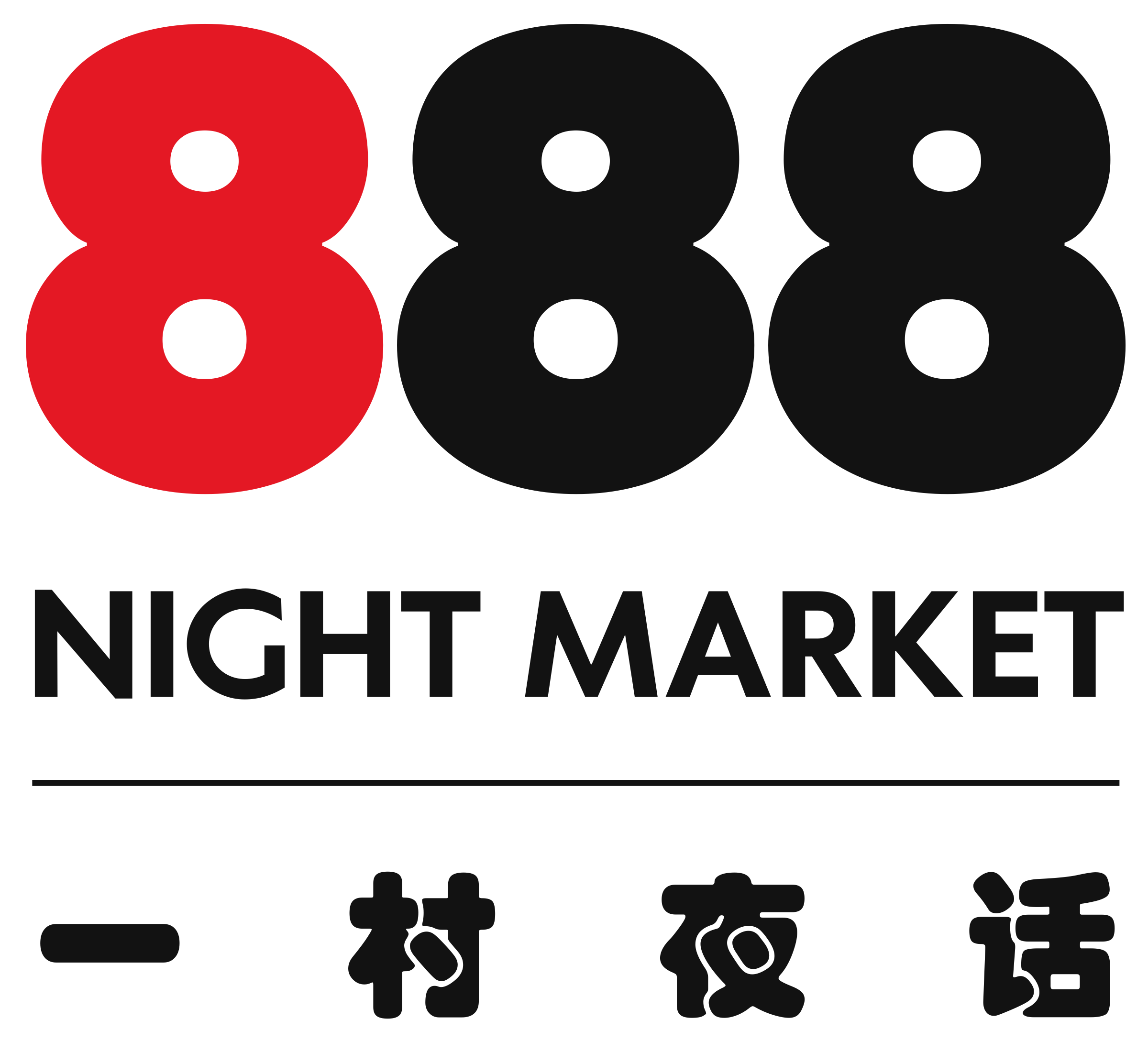 888 Night Market · 一村夜话
